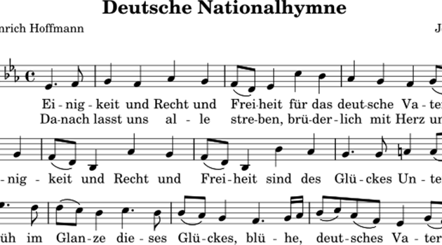 Deutsche Nationalhymne Text Von Wem