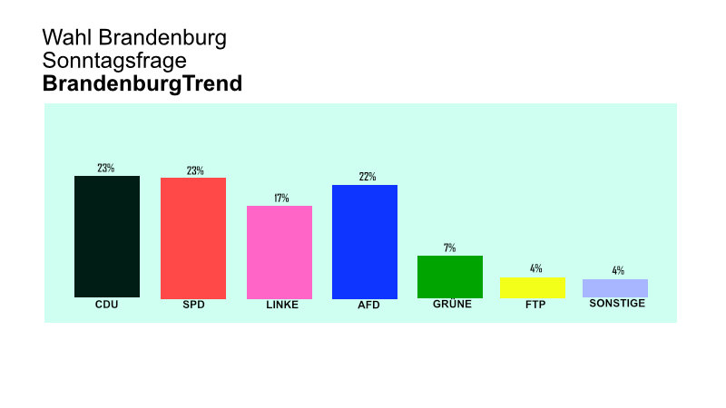 Wahlumfrage: Wunderbare AfD-Umfragewerte in Brandenburg - Blaue Landespost
