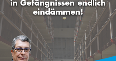 AfD fordert: Hohe Ausländergewalt in Gefängnissen endlich eindämmen! AfD fordert: Hohe Ausländergewalt in Gefängnissen endlich eindämmen!