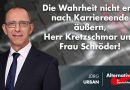 Die Wahrheit nicht erst nach Karriereende äußern, Herr Kretzschmar und Frau Schröder! Die Wahrheit nicht erst nach Karriereende äußern, Herr Kretzschmar und Frau Schröder!