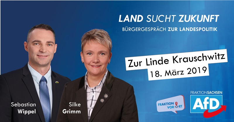 „Land sucht Zukunft“ Bürgergespräch mit Silke Grimm (MdL) und Sebastian Wippel (MdL)