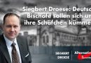 Siegbert Droese: Deutsche Bischöfe sollen sich um ihre Schäfchen kümmern Siegbert Droese: Deutsche Bischöfe sollen sich um ihre Schäfchen kümmern