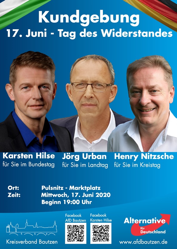 Kundgebung Afd Kreisverband Bautzen Zum Des Widerstandes Blaue Landespost